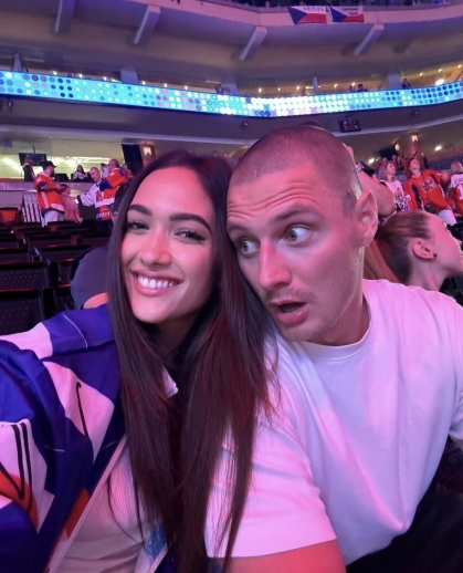 Filip Ondrášek a Veronika Dočkalová, fotografii poskytla ke zveřejnění Veronika Dočkalová